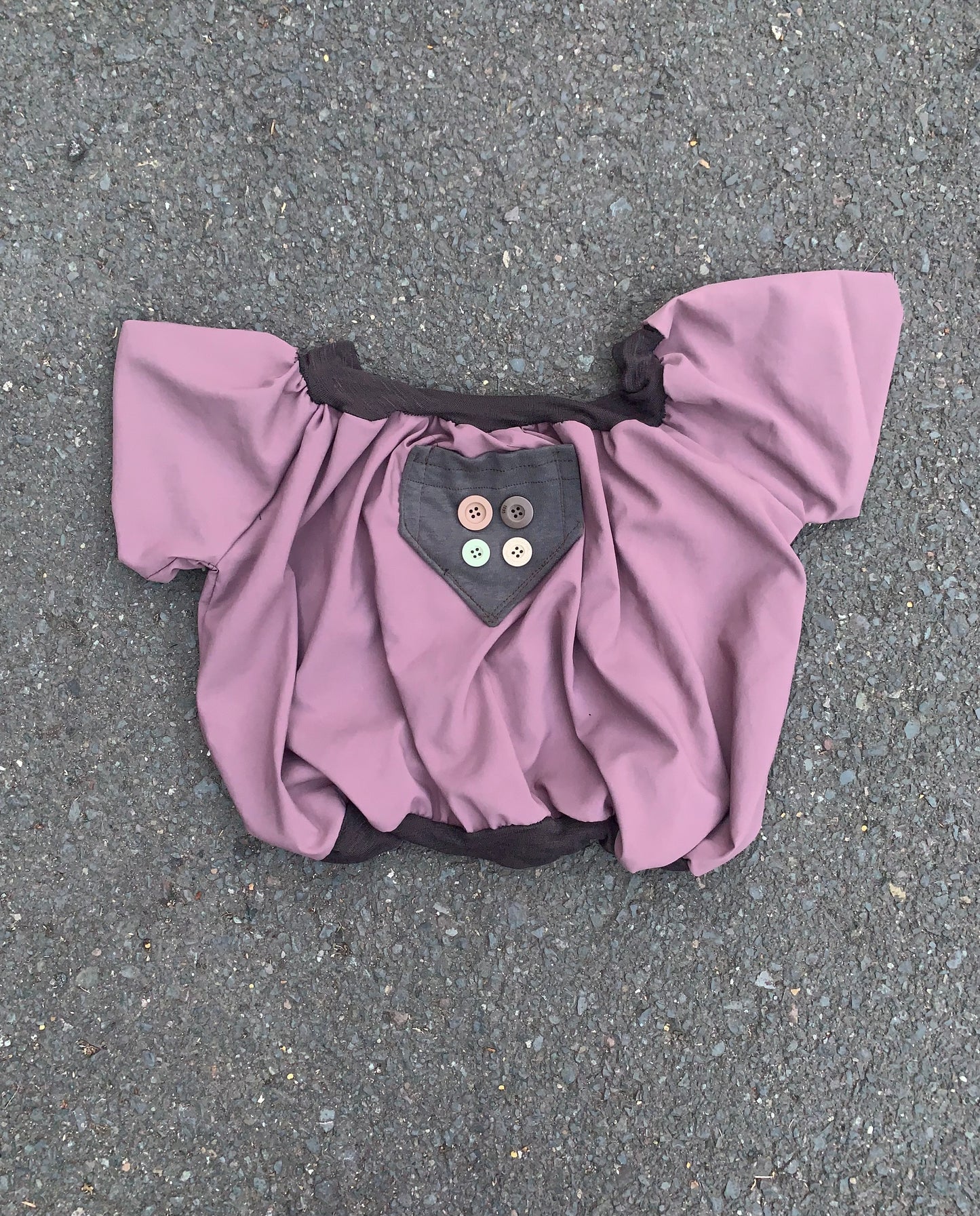 Button plum top